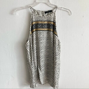 THML Polka Dot Like Sleeveless Tank Top Blouse